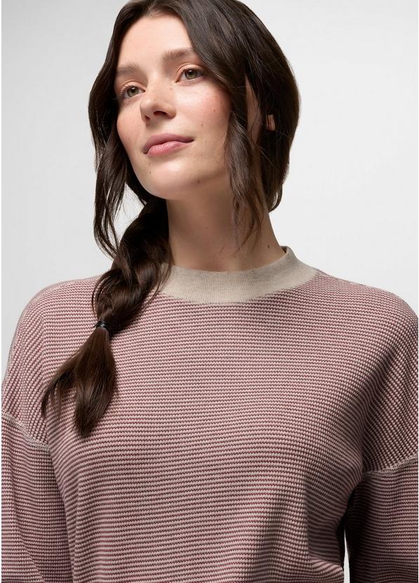 Touchstone Long Sleeve Crew, Color: Newberry Heather Stripe, image 3