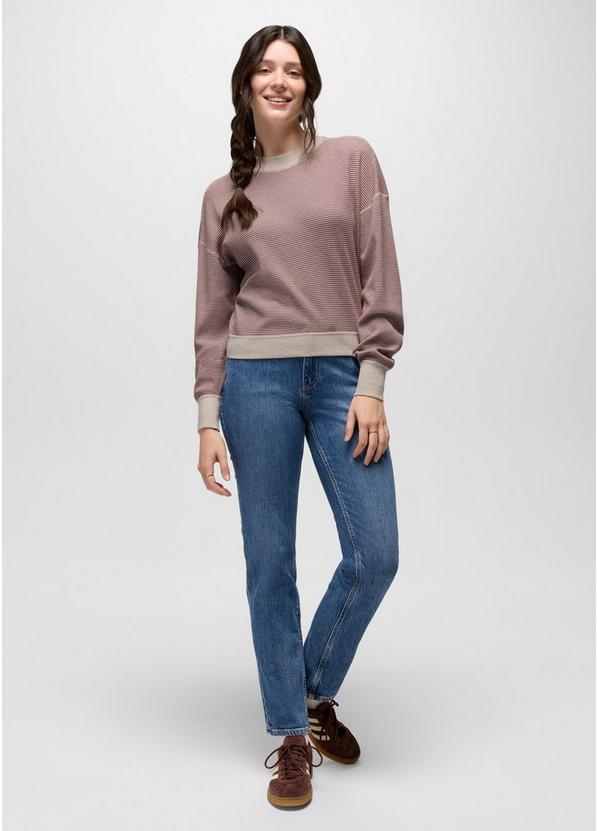 Touchstone Long Sleeve Crew, Color: Newberry Heather Stripe, image 4