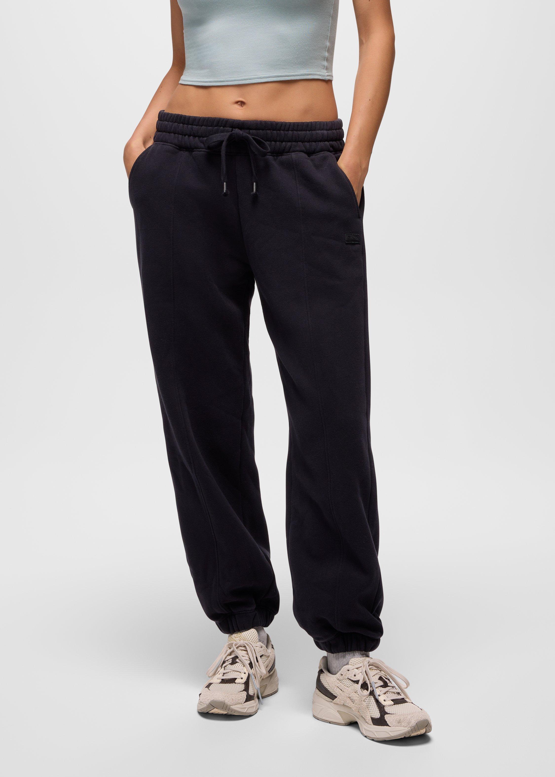 Womens prAna DreamFleece Sweatpant - Black