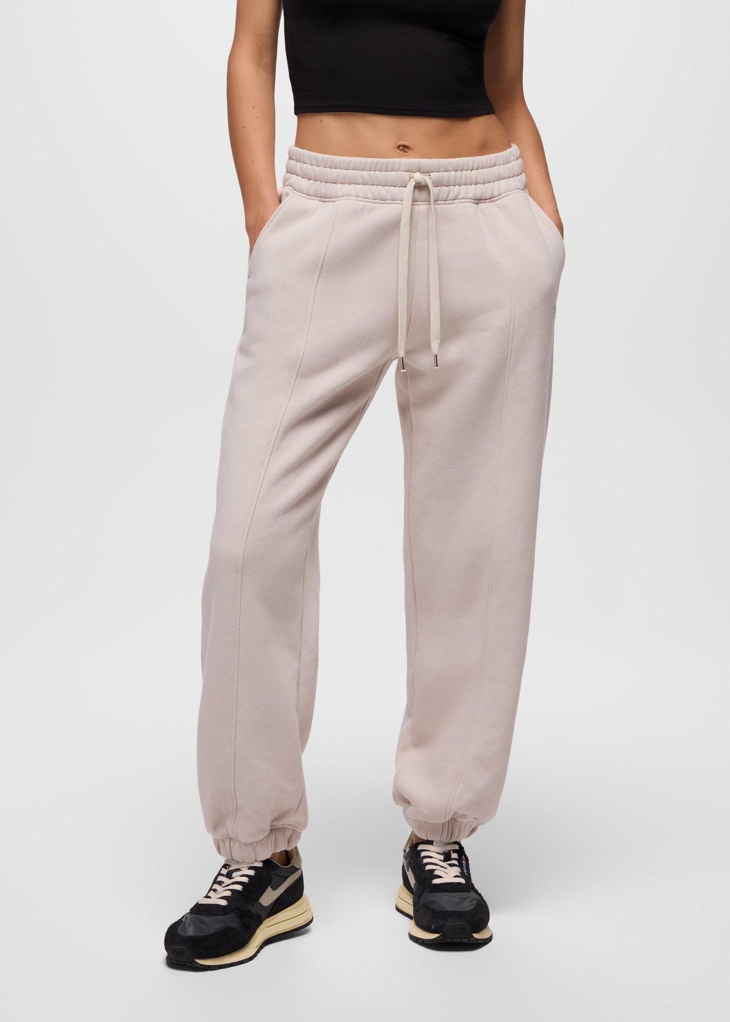 Womens prAna DreamFleece Sweatpant - Almond