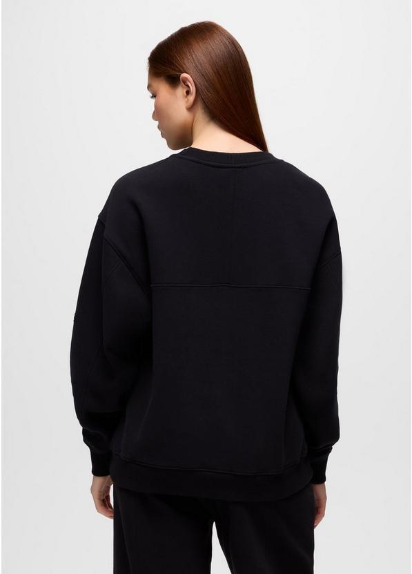 DreamFleece Crew Sweatshirt, Color: Black, image 2