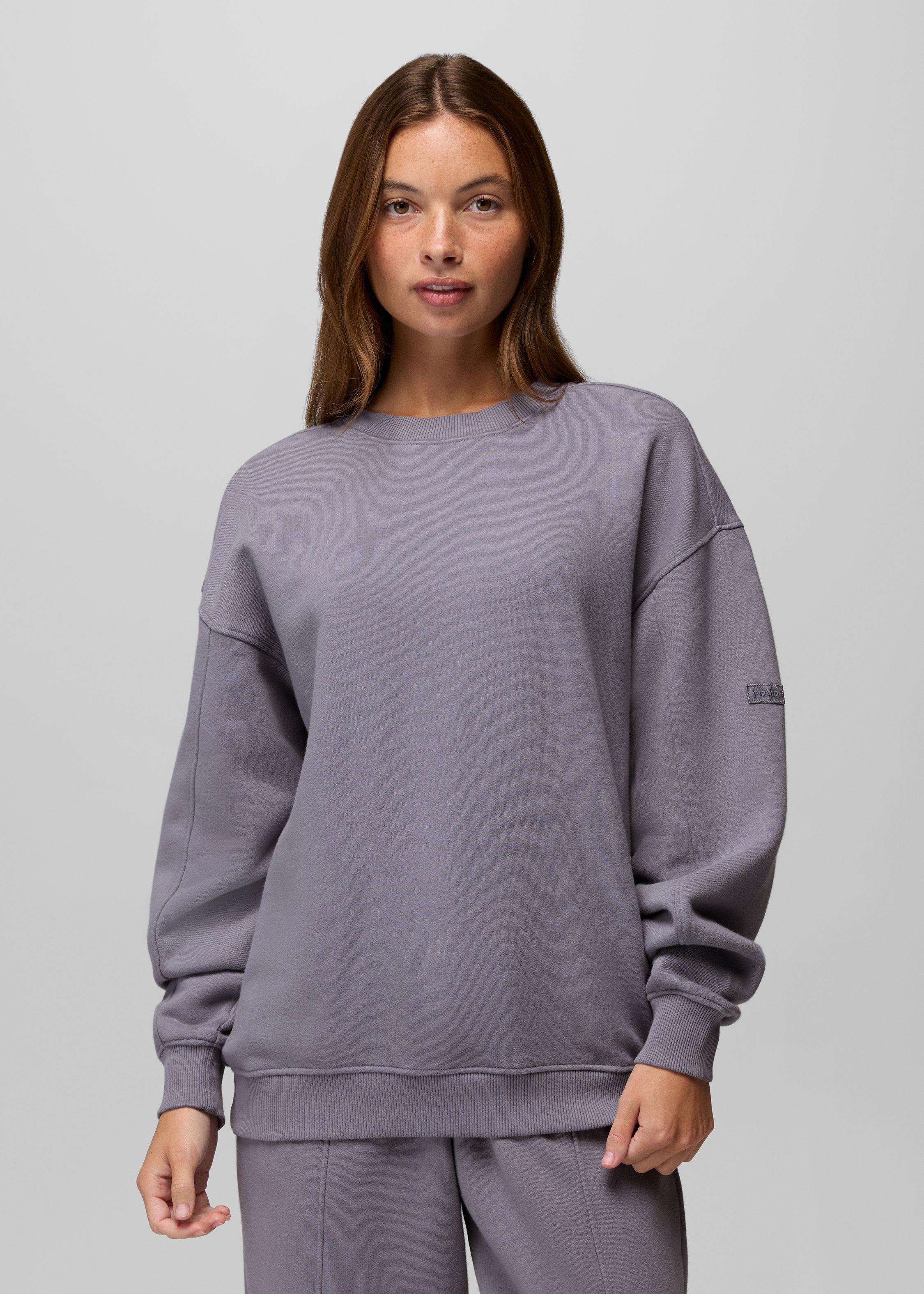 Womens prAna DreamFleece Crew Sweatshirt - Taro