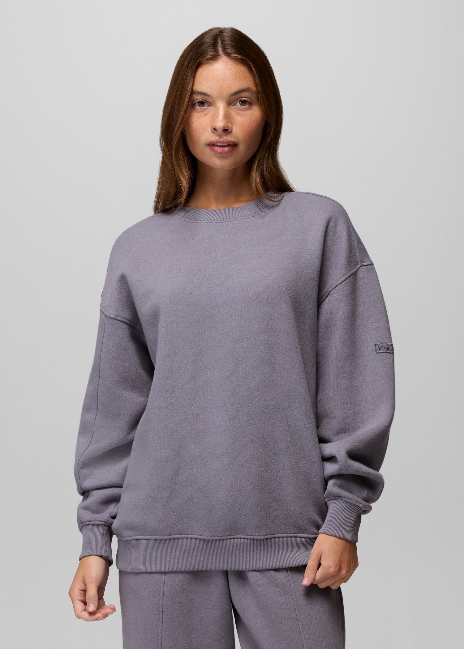Womens prAna DreamFleece Crew Sweatshirt - Taro