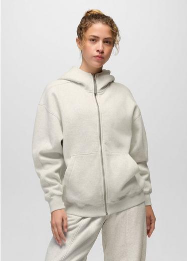 DreamFleece Full Zip Hoodie, Color: Light Heather Grey, image 5