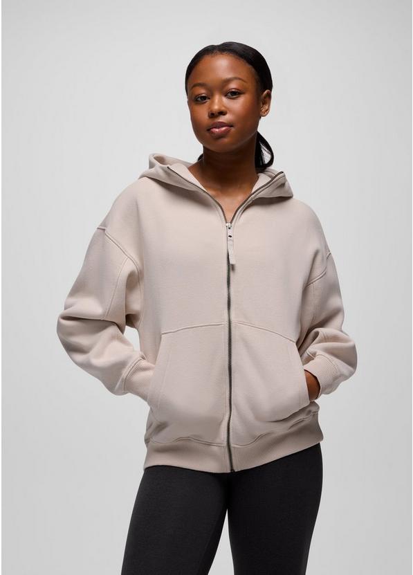DreamFleece Full Zip Hoodie, Color: Almond, image 1