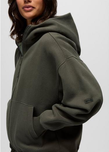 DreamFleece Full Zip Hoodie, Color: Spruce, image 3