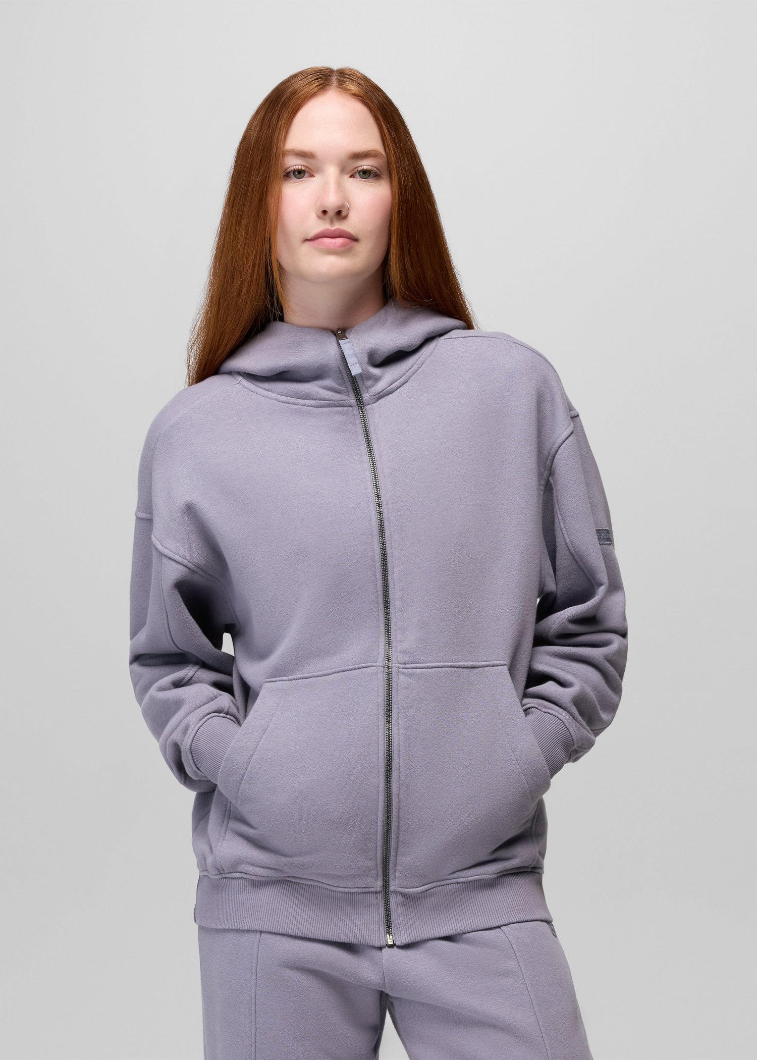 Womens prAna DreamFleece Full Zip Hoodie - Taro