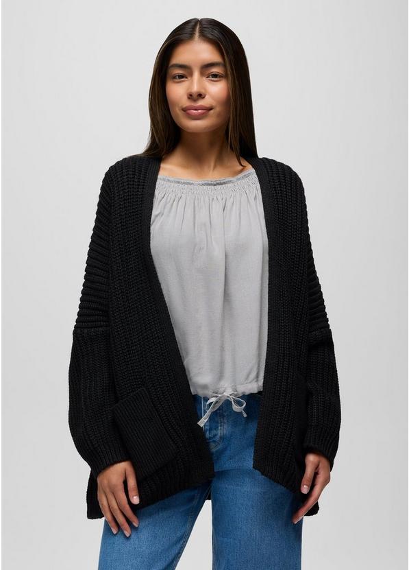 Sunday River Long Cardigan, Color: Black, image 8