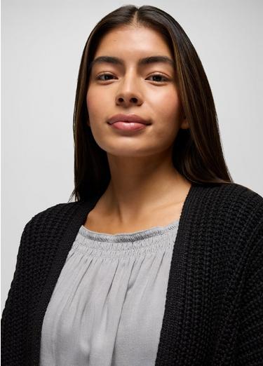 Sunday River Long Cardigan, Color: Black, image 4