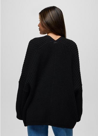 Sunday River Long Cardigan, Color: Black, image 2