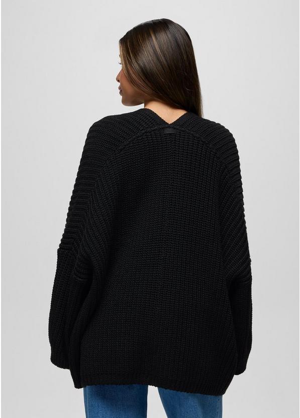 Sunday River Long Cardigan, Color: Black, image 2