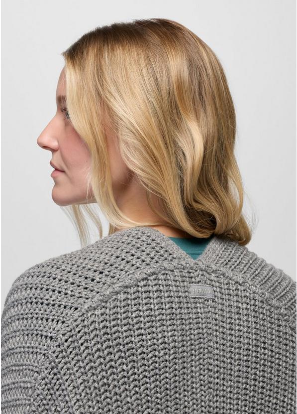 Sunday River Long Cardigan, Color: Heather Grey, image 5