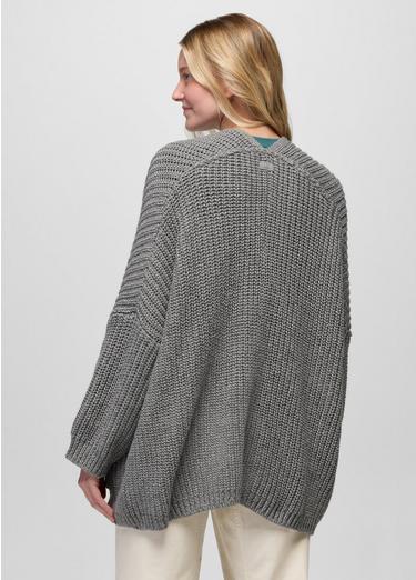 Sunday River Long Cardigan, Color: Heather Grey, image 14
