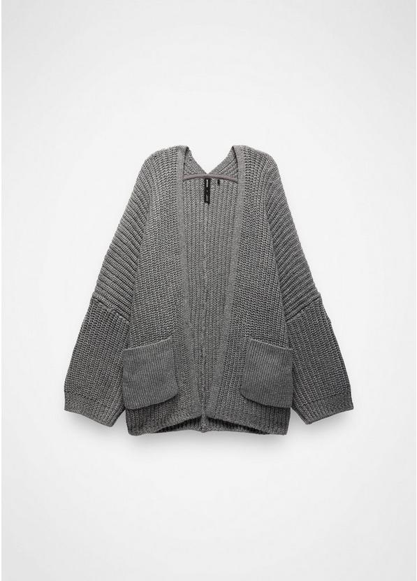 Sunday River Long Cardigan, Color: Heather Grey, image 7