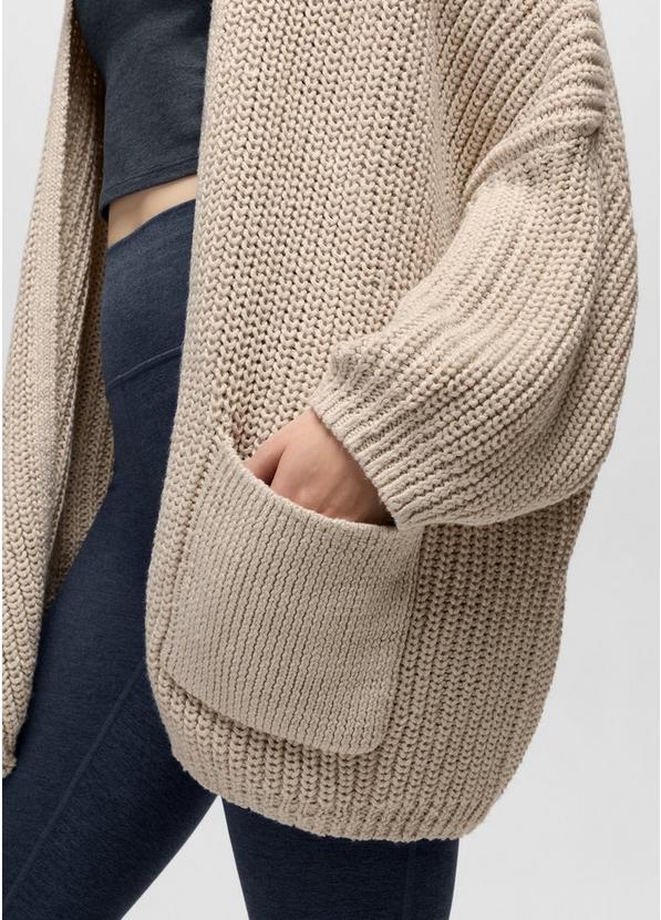 Sunday River Long Cardigan, Color: Beach Pebble, image 4