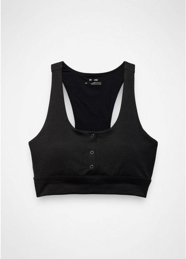 Heavana Henley Bra, Color: Black Heather, image 6