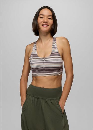 Heavana Henley Bra, Color: Almond Microstripe, image 5