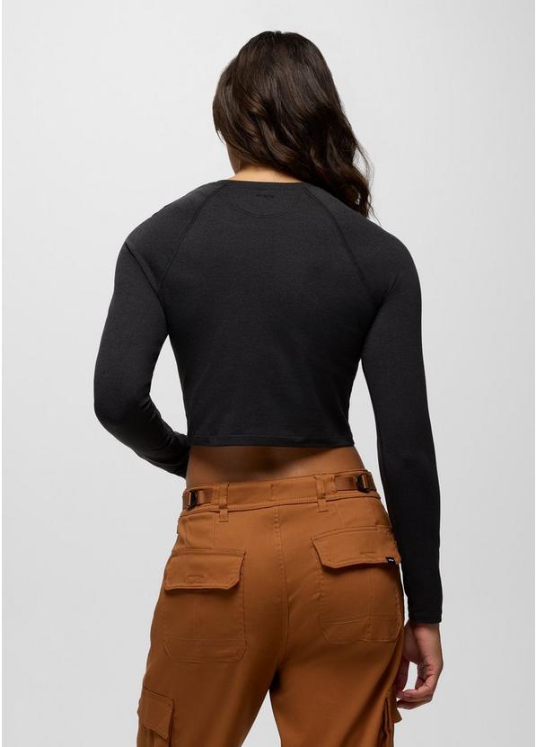 Heavana Long Sleeve, Color: Black Heather, image 2