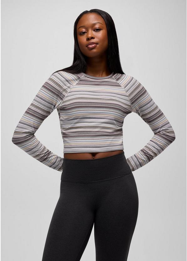 Heavana Long Sleeve, Color: Almond Microstripe, image 7