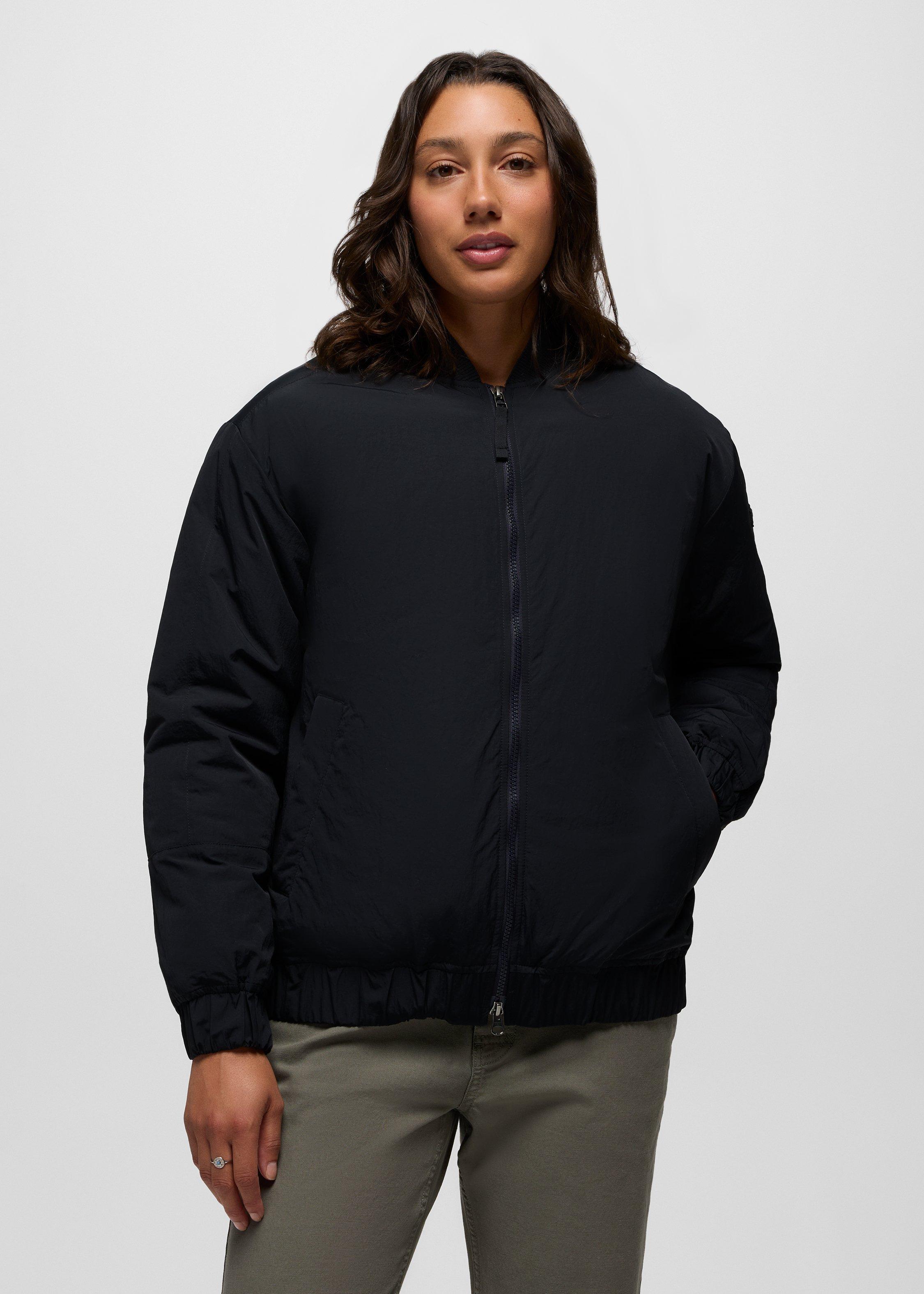 Womens prAna Encinitas Bomber Jacket - Black