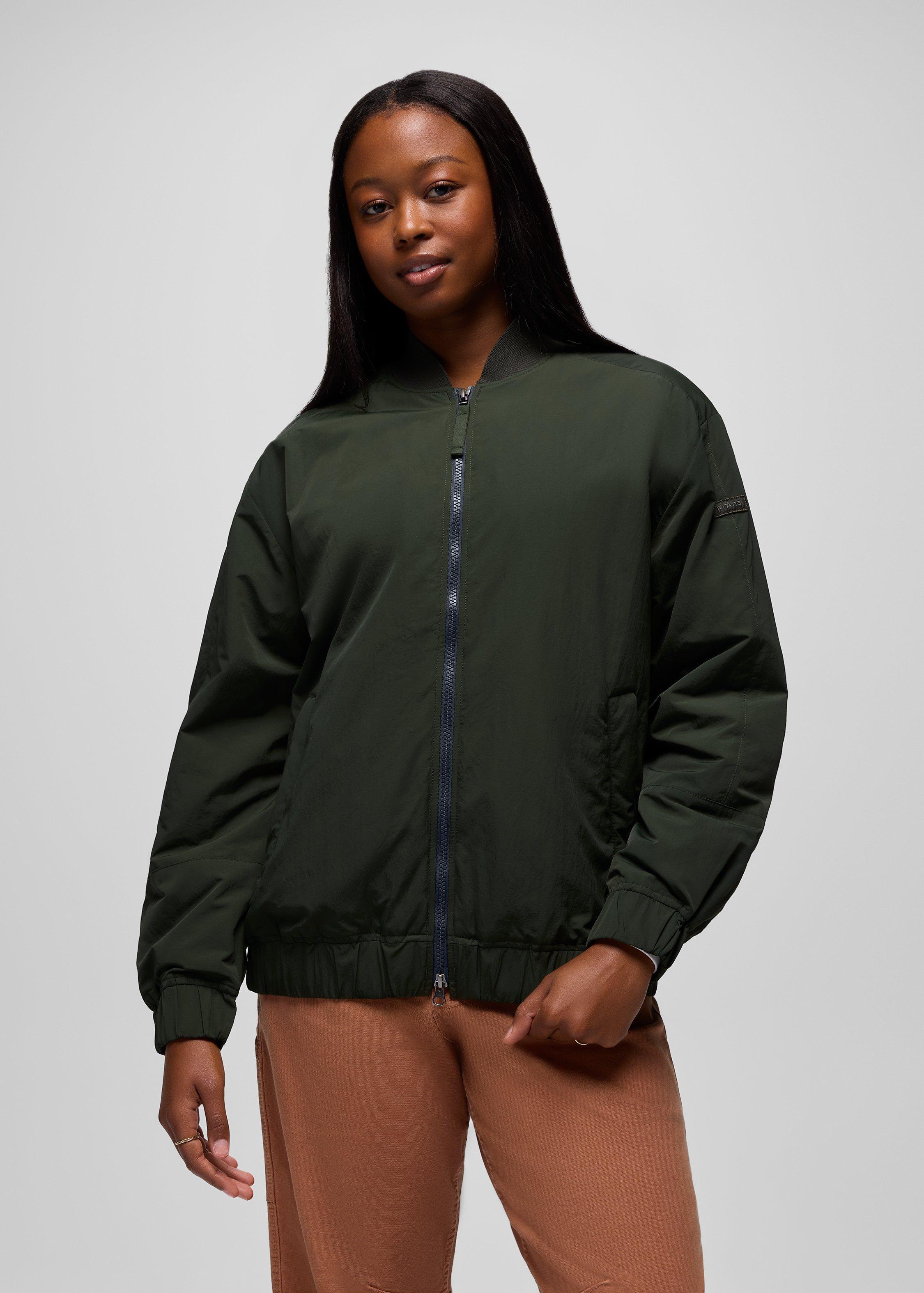 Womens prAna Encinitas Bomber Jacket - Nori
