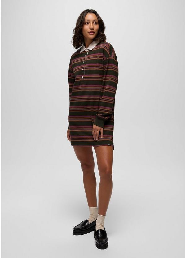 prAna Rugby Dress, Color: Nori Stripe, image 7