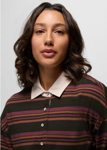 prAna Rugby Dress, Color: Nori Stripe, image 3