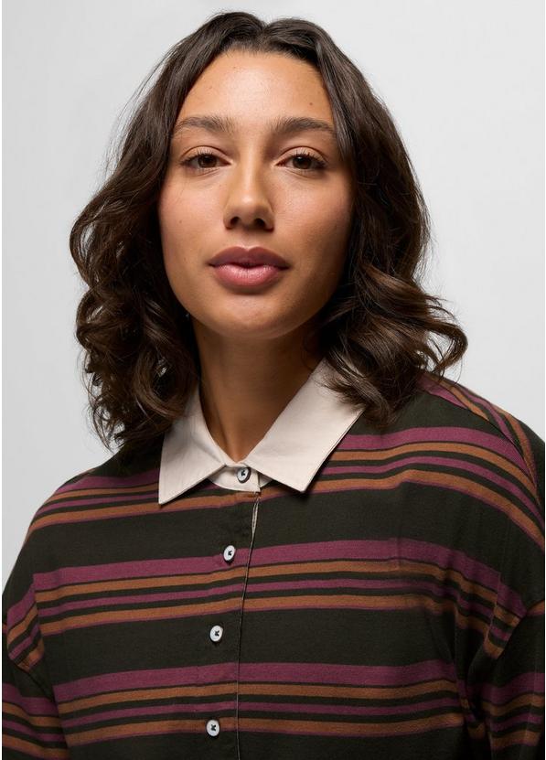 prAna Rugby Dress, Color: Nori Stripe, image 3