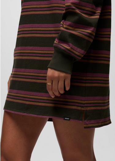 prAna Rugby Dress, Color: Nori Stripe, image 4