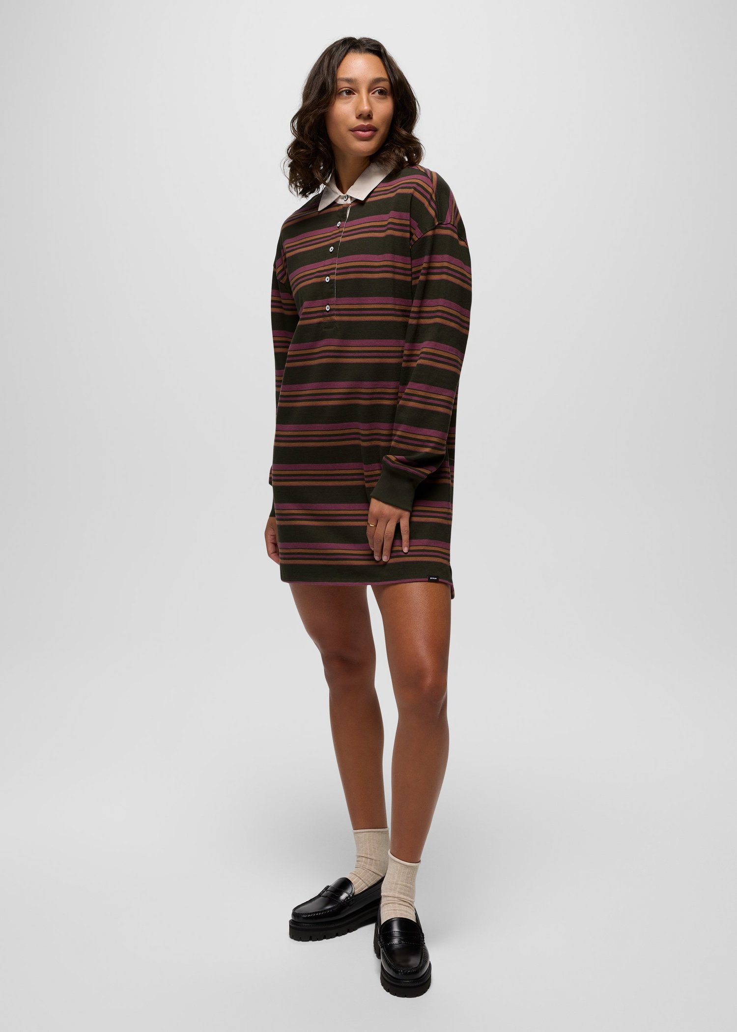 Womens prAna Rugby Dress - Nori Stripe