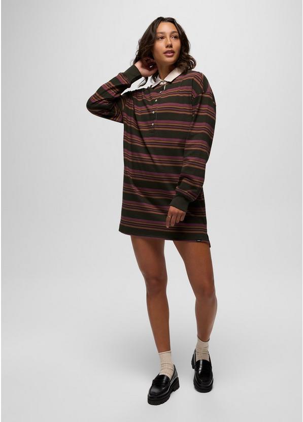prAna Rugby Dress, Color: Nori Stripe, image 5