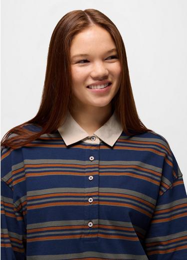 prAna Rugby Dress, Color: Capulet Blue Stripe, image 7