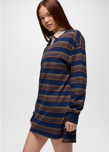prAna Rugby Dress, Color: Capulet Blue Stripe, image 8