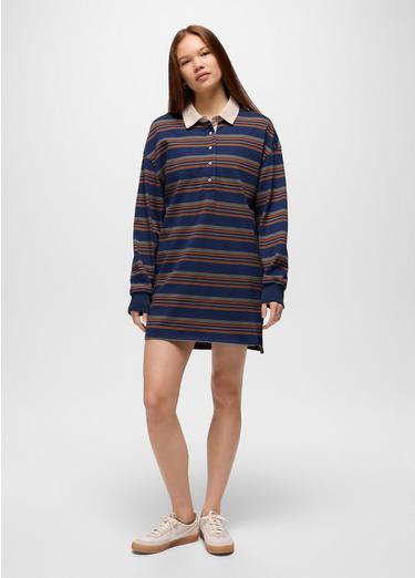 prAna Rugby Dress, Color: Capulet Blue Stripe, image 5