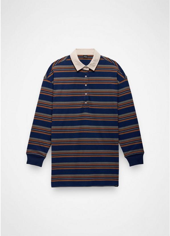 prAna Rugby Dress, Color: Capulet Blue Stripe, image 6