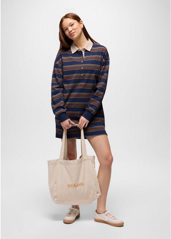prAna Rugby Dress, Color: Capulet Blue Stripe, image 5