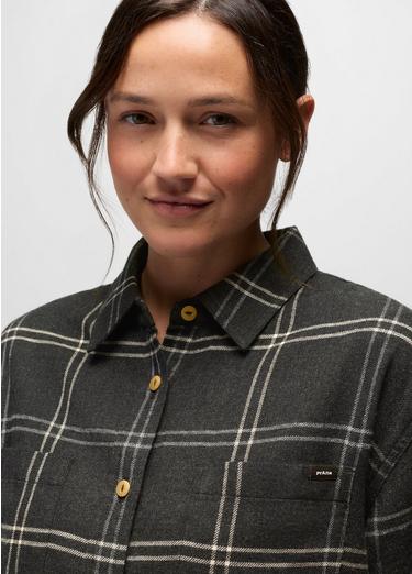 Cabin Core Flannel, Color: Dark Charcoal, image 3