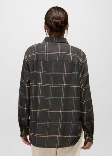Cabin Core Flannel, Color: Dark Charcoal, image 2