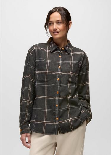 Cabin Core Flannel, Color: Dark Charcoal, image 1