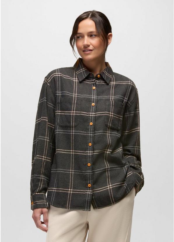 Cabin Core Flannel, Color: Dark Charcoal, image 1