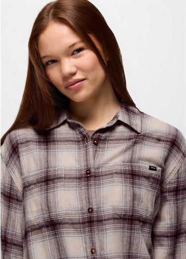 Cabin Core Flannel, Color: Almond, image 3