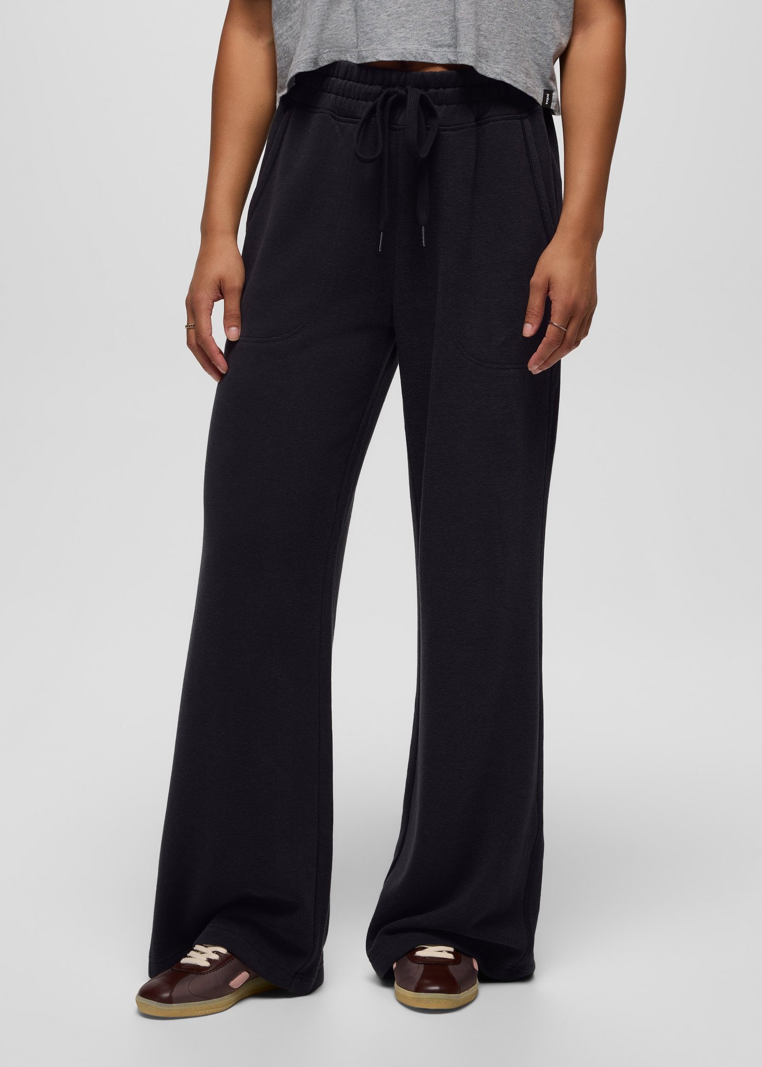 Womens prAna Cozy Up Wide Leg Pant - Black