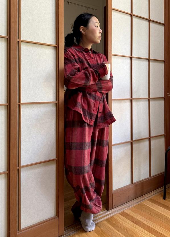 Cabin Core Flannel Pant, Color: Retrograde, image 9