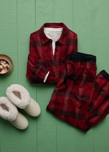 Cabin Core Flannel Pant, Color: Retrograde, image 8