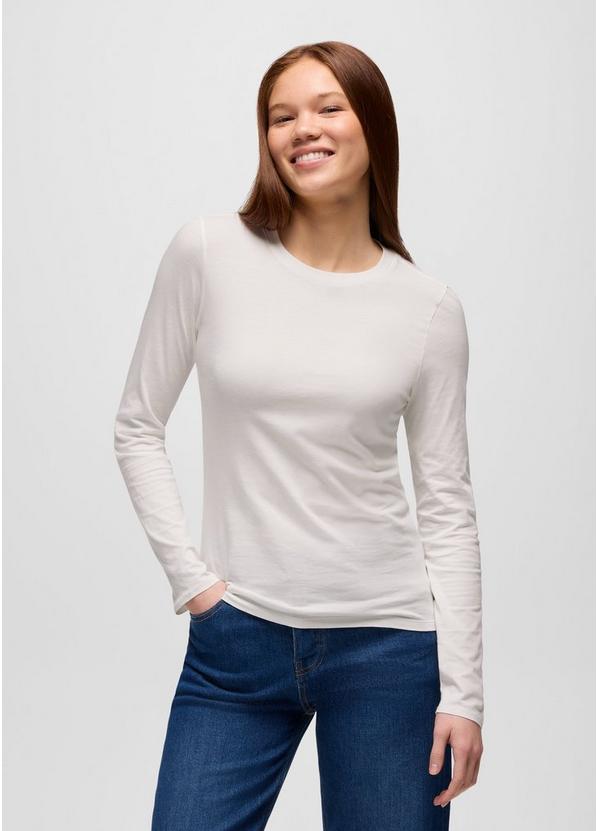Everyday Long Sleeve Tee, Color: Soft White, image 1