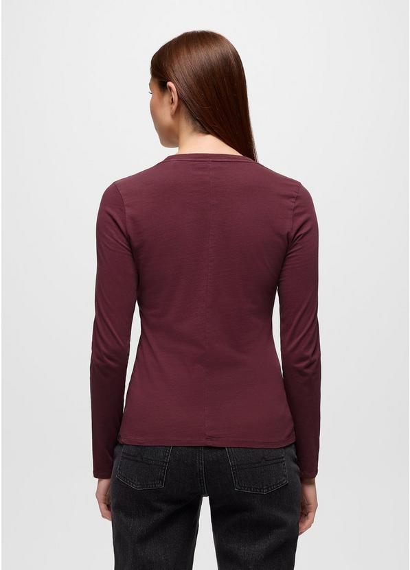 Everyday Long Sleeve Tee, Color: Deep Vino, image 8
