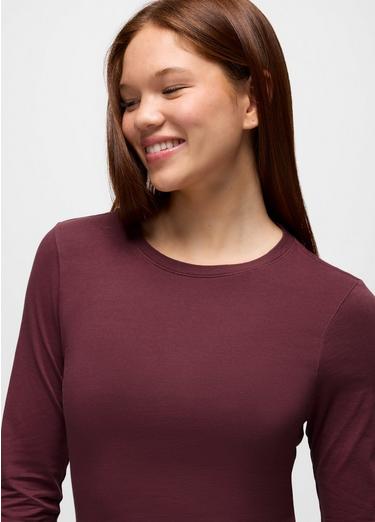 Everyday Long Sleeve Tee, Color: Deep Vino, image 11
