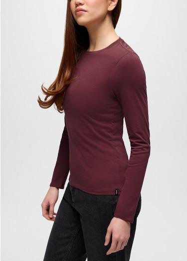 Everyday Long Sleeve Tee, Color: Deep Vino, image 12