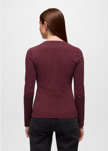 Everyday Long Sleeve Tee, Color: Deep Vino, image 10