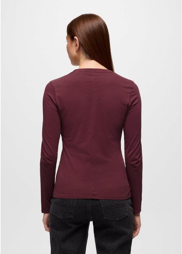 Everyday Long Sleeve Tee, Color: Deep Vino, image 2